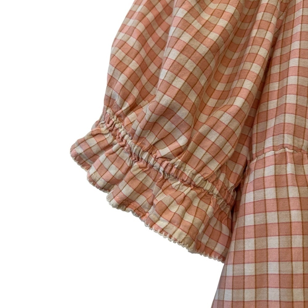 Old Navy Smocked Puff Sleeve Babydoll Top - Picture 6 of 10